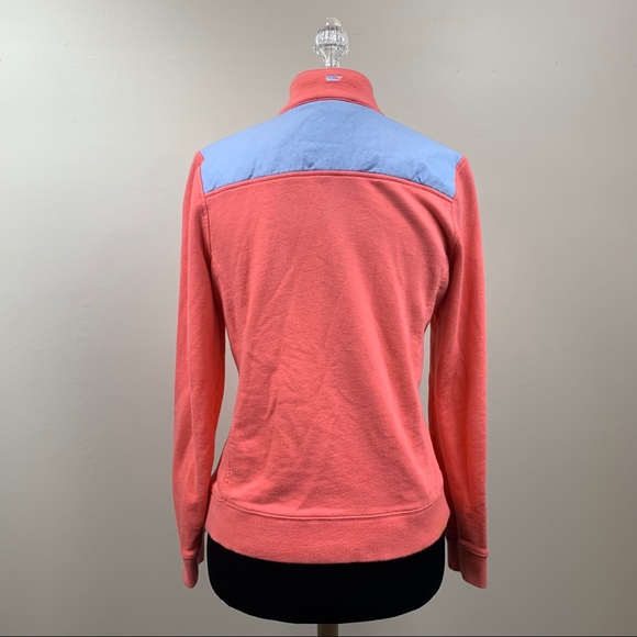 Vineyard Vines Quarter Zip Pullover Pink/Blue S - Picture 6 of 9